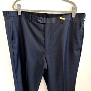 Brooks Brothers 1818 Madison Size 45x29 100% Wool Navy Blue Dress Pants Classic